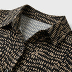 Femme Robe Maxi Imprimée à Col V à Manches Longues | Style Quotidien