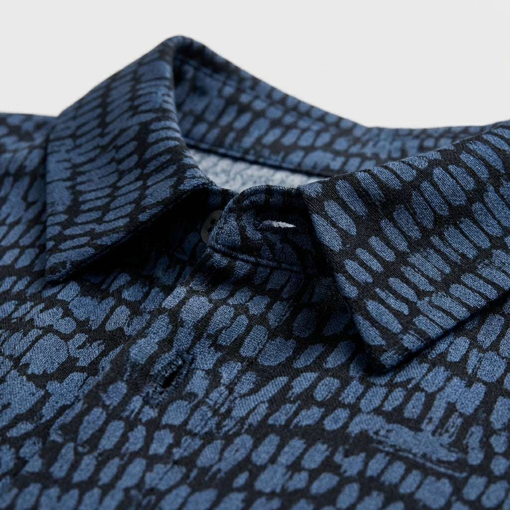 Femme Robe Maxi Imprimée à Col V à Manches Longues | Style Quotidien