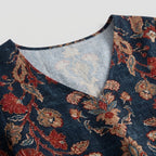 Femme Robe Maxi Florale à Manches Longues | Style Bohème