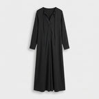 Femme Robe Maxi Fluide à Manches Longues | Style Classique