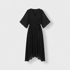 Rivaclo | Femme Robe Portefeuille Midi – Col V