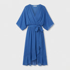 Rivaclo | Femme Robe Portefeuille Midi – Col V