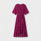 Rivaclo | Femme Robe Portefeuille Midi – Col V