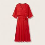 Rivaclo | Femme Robe Portefeuille Midi – Col V