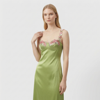 Rivaclo | Femme Robe Brodée à Bretelles Fines – Maxi