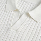 Rivaclo | Homme Polo Côtelé Manches Courtes – Coupe Définie