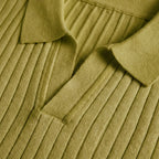 Rivaclo | Homme Polo Côtelé Manches Courtes – Coupe Définie