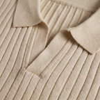Rivaclo | Homme Polo Côtelé Manches Courtes – Coupe Définie