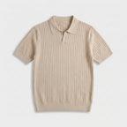 Rivaclo | Homme Polo Côtelé Manches Courtes – Coupe Définie