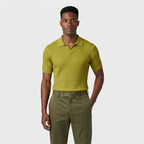 Rivaclo | Homme Polo Côtelé Manches Courtes – Coupe Définie