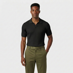 Rivaclo | Homme Polo Côtelé Manches Courtes – Coupe Définie