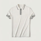 Rivaclo | Homme Polo Manches Courtes Col Zippé – Apparence Moderne Épurée