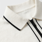 Rivaclo | Homme Polo Manches Courtes Col Zippé – Apparence Moderne Épurée