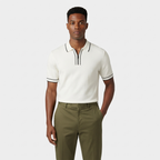 Rivaclo | Homme Polo Manches Courtes Col Zippé – Apparence Moderne Épurée