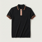 Rivaclo | Homme Polo Manches Courtes Col Zippé – Apparence Moderne Épurée