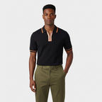 Rivaclo | Homme Polo Manches Courtes Col Zippé – Apparence Moderne Épurée