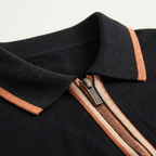 Rivaclo | Homme Polo Manches Courtes Col Zippé – Apparence Moderne Épurée