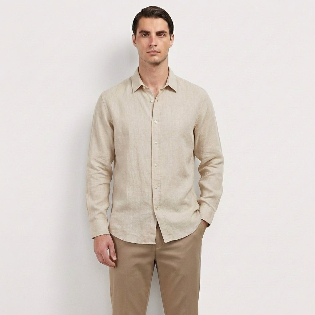Rivaclo | Homme Chemise Boutonnée Manches Longues – Allure Classique Raffinée