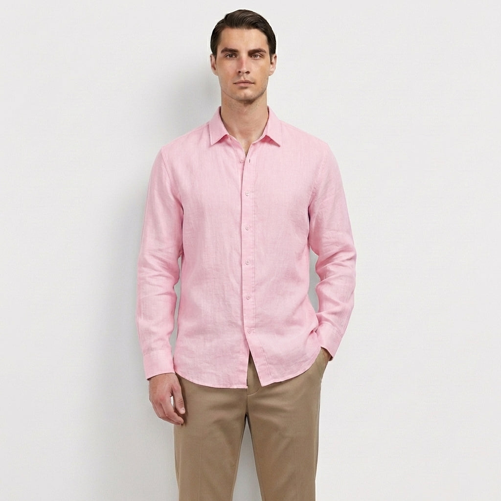 Rivaclo | Homme Chemise Boutonnée Manches Longues – Allure Classique Raffinée