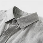 Rivaclo | Homme Ensemble Chemise Manches Longues et Pantalon – Taille Élastique Gris Bleu