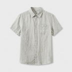 Rivaclo | Homme Ensemble Chemise Manches Courtes et Short – Estivale Beige