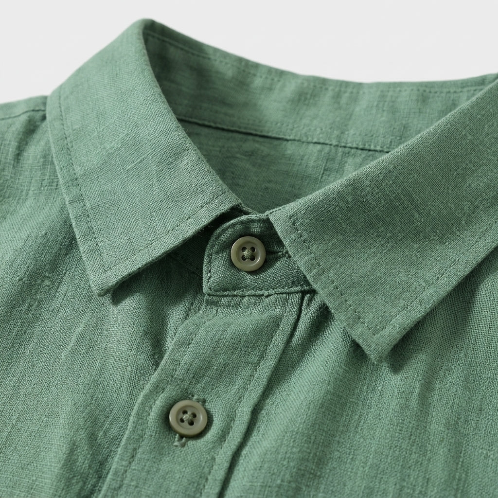 Rivaclo | Men's Short Sleeve Shirt and Shorts Set – Summer Green