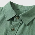 Rivaclo | Men's Short Sleeve Shirt and Shorts Set – Summer Green White