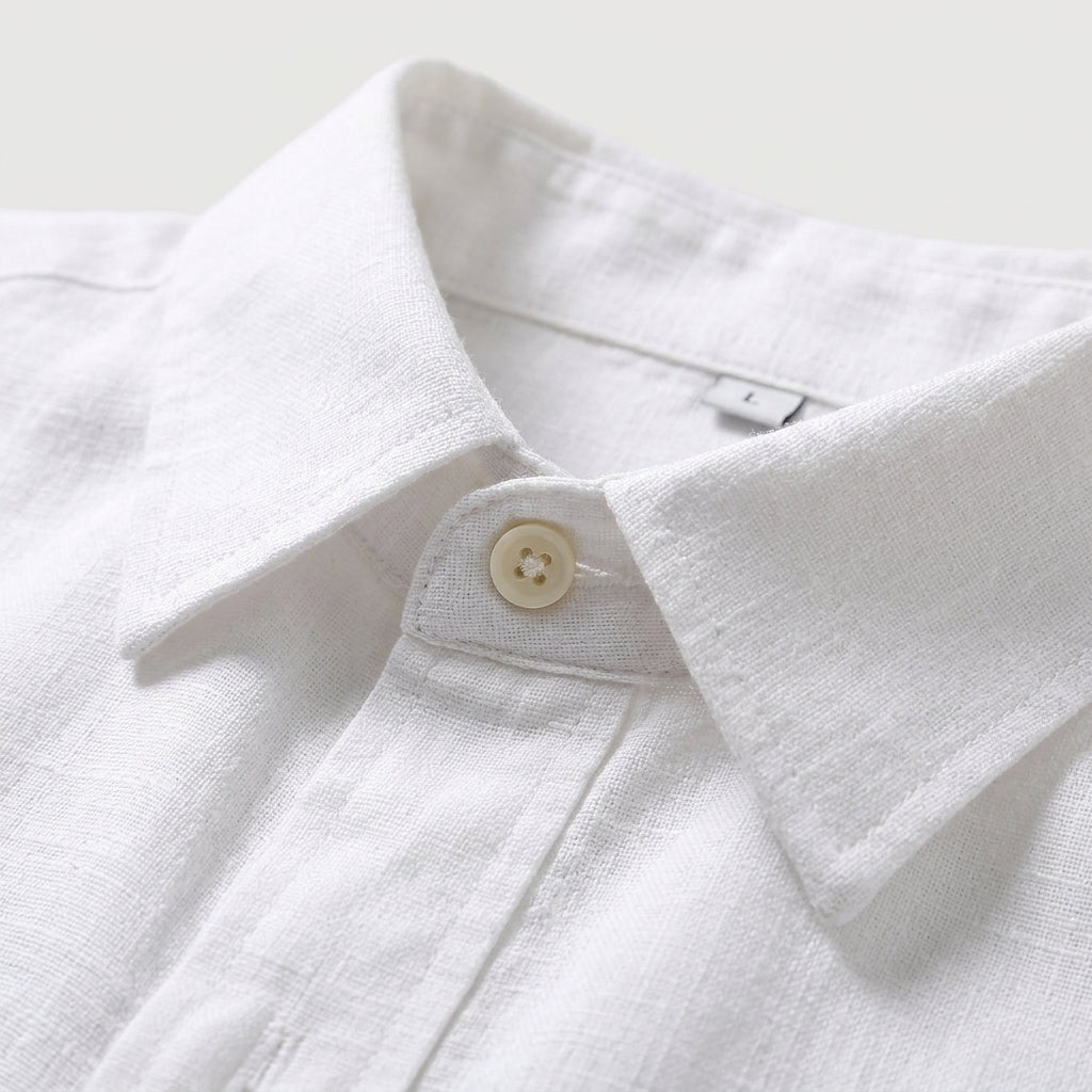 Rivaclo | Men's Short Sleeve Shirt and Shorts Set – Summer White Blue