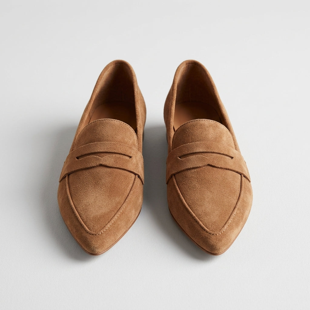Rivaclo | Women's Slip-On Loafers with Pointed Toe – Sleek Flat Profile
