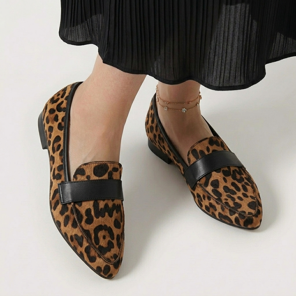 Rivaclo | Women's Slip-On Loafers with Pointed Toe – Sleek Flat Profile