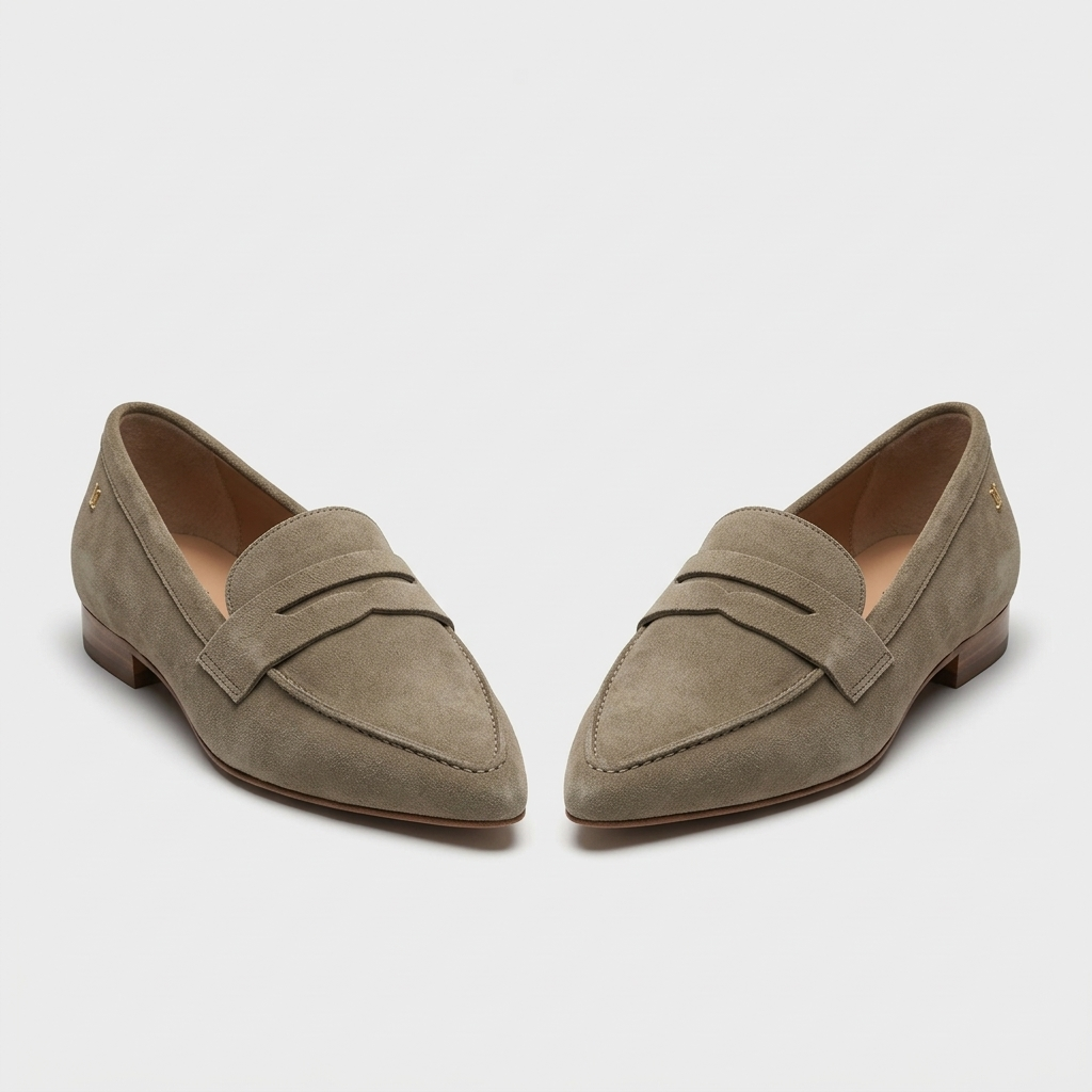 Rivaclo | Women's Slip-On Loafers with Pointed Toe – Sleek Flat Profile