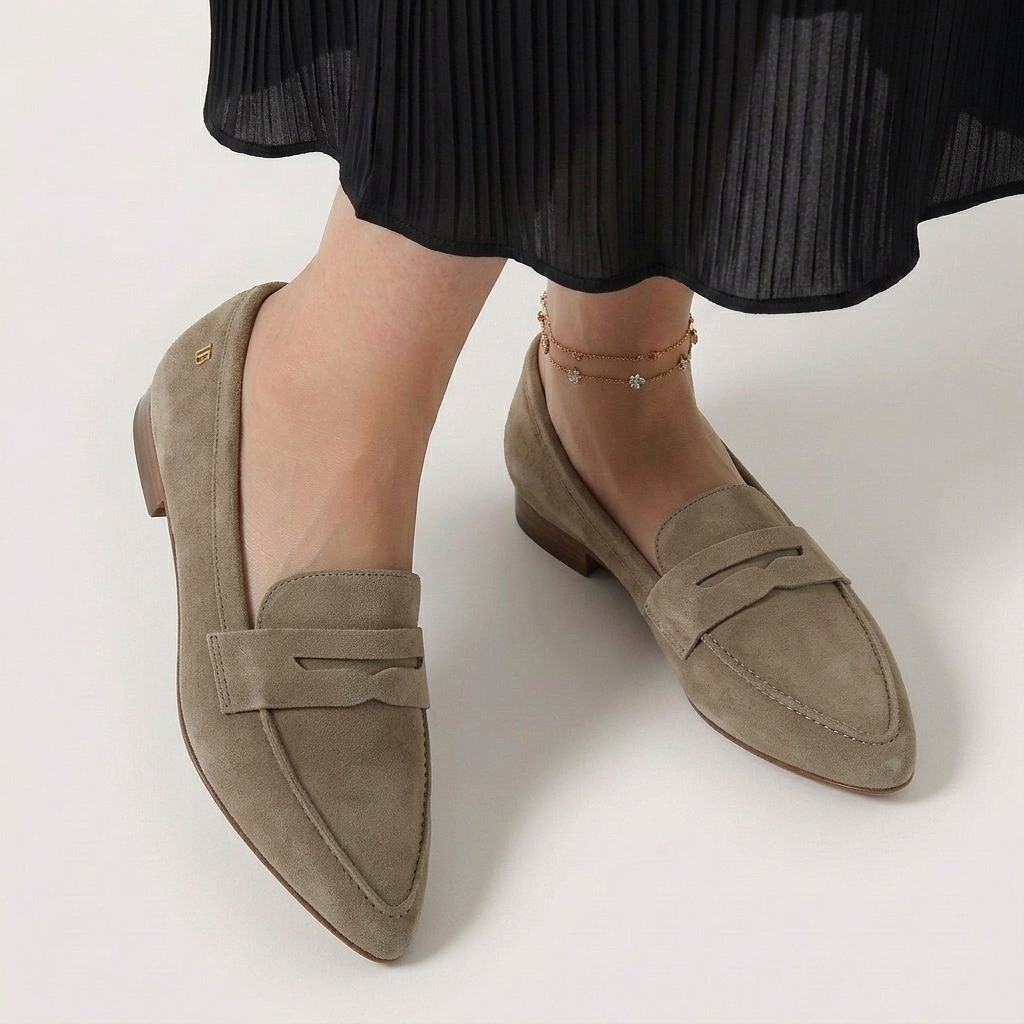 Rivaclo | Women's Slip-On Loafers with Pointed Toe – Sleek Flat Profile