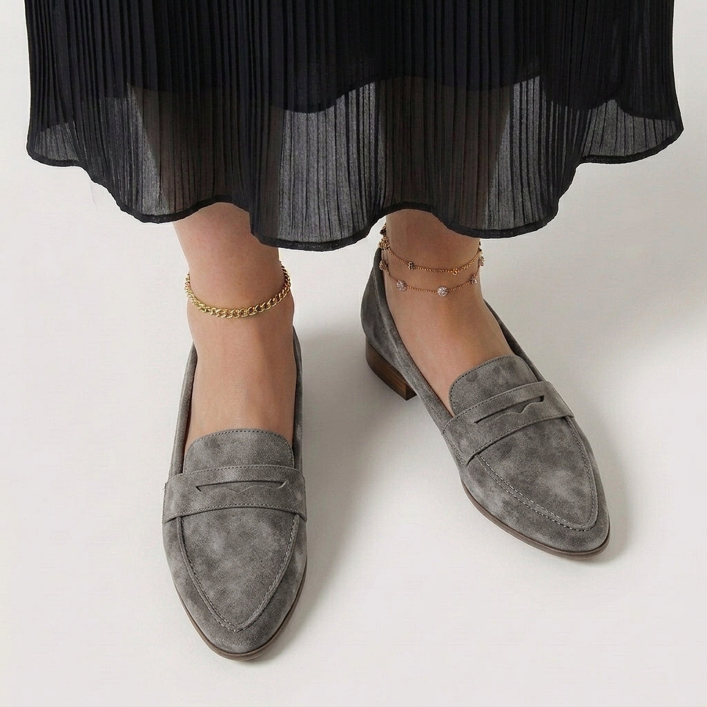 Rivaclo | Women's Slip-On Loafers with Pointed Toe – Sleek Flat Profile