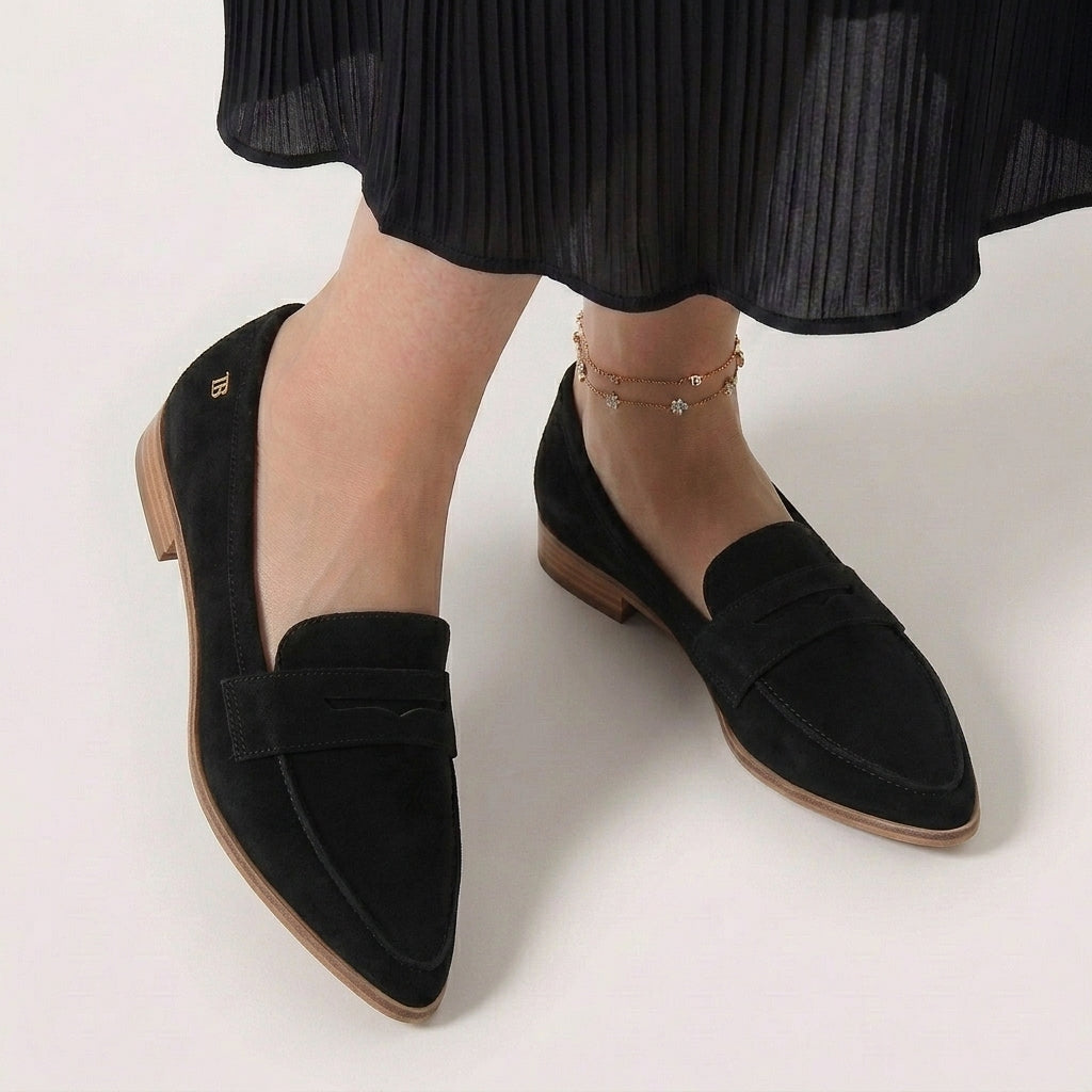 Rivaclo | Women's Slip-On Loafers with Pointed Toe – Sleek Flat Profile