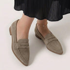 Rivaclo | Women's Slip-On Loafers with Pointed Toe – Sleek Flat Profile