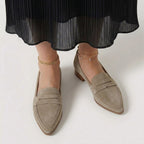 Rivaclo | Women's Slip-On Loafers with Pointed Toe – Sleek Flat Profile
