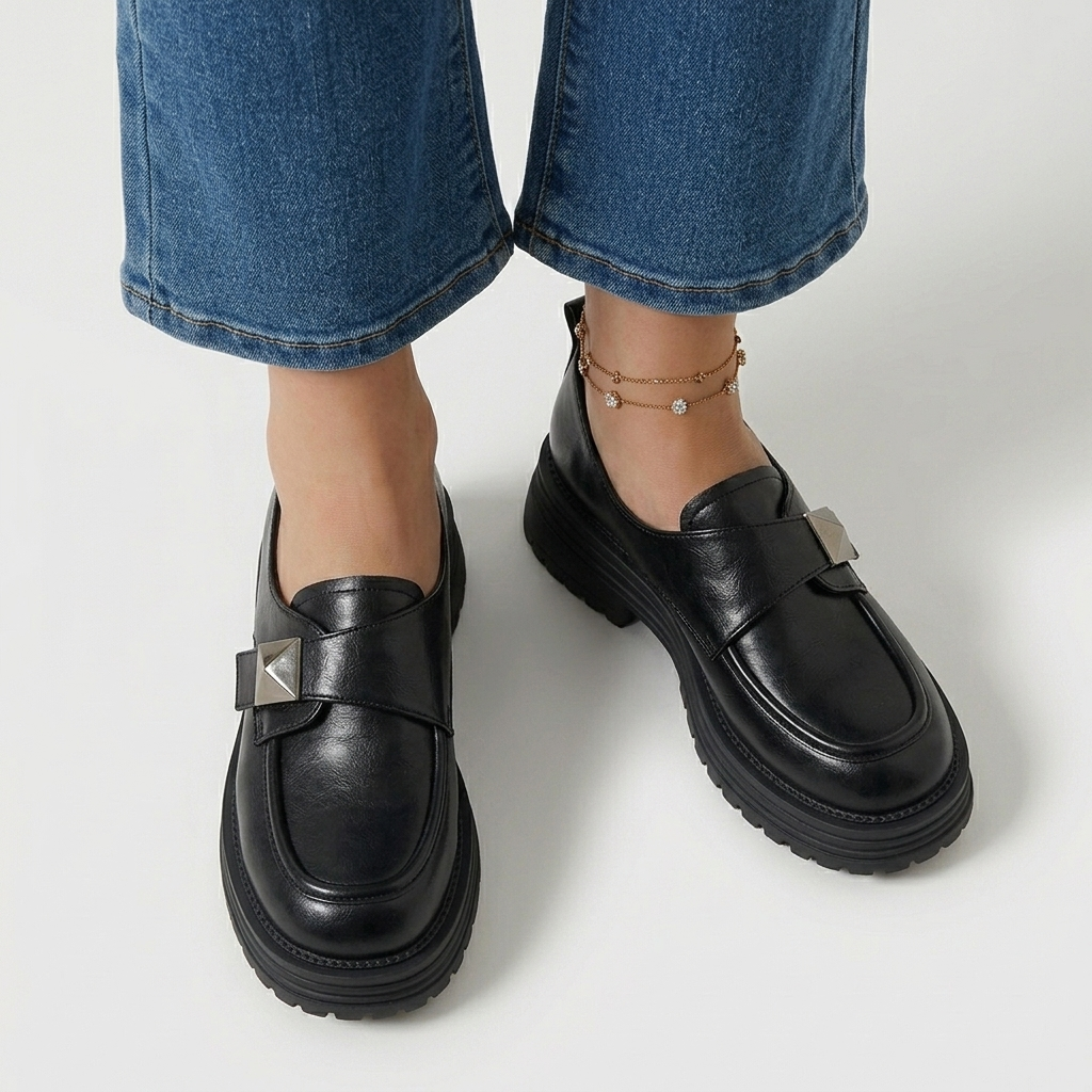 Rivaclo | Women's Slip-On Platform Loafers – Bold Elevated Sole
