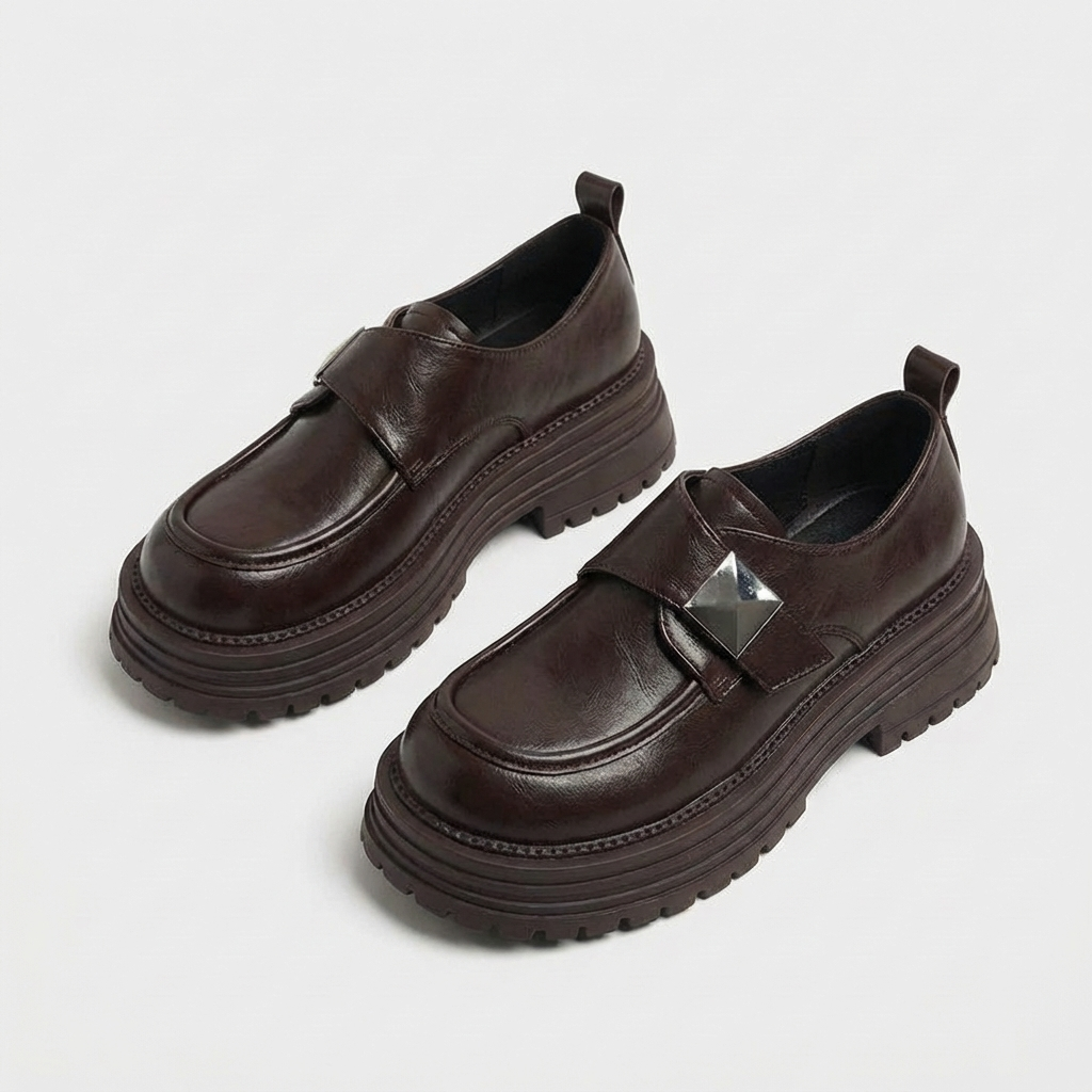 Rivaclo | Women's Slip-On Platform Loafers – Bold Elevated Sole