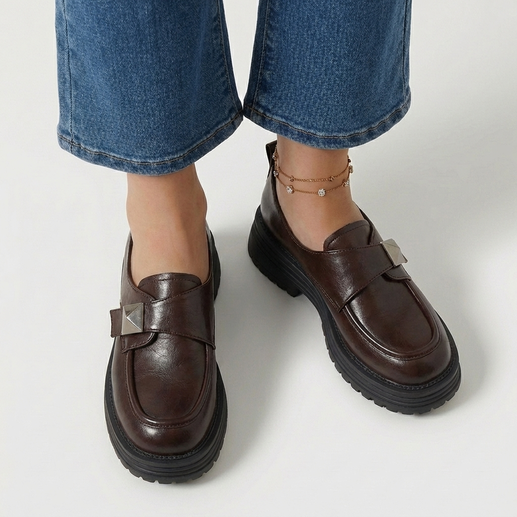 Rivaclo | Women's Slip-On Platform Loafers – Bold Elevated Sole
