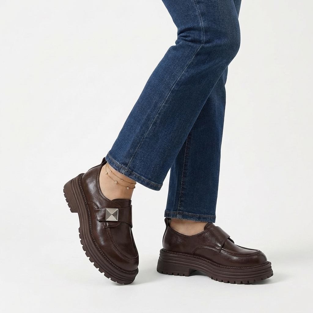 Rivaclo | Women's Slip-On Platform Loafers – Bold Elevated Sole