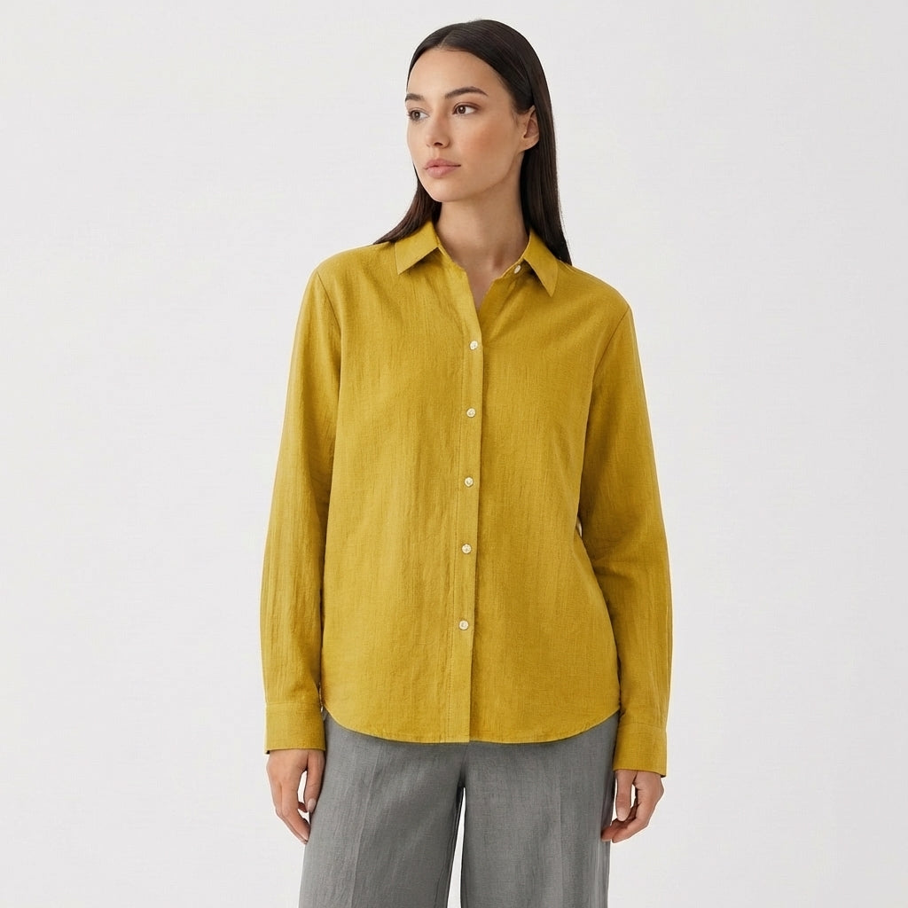 Rivaclo | Women's Long Sleeve Button-Up Shirt – Modern Look