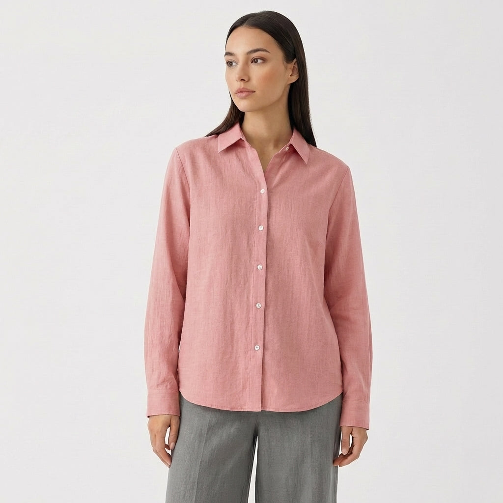 Rivaclo | Women's Long Sleeve Button-Up Shirt – Modern Look