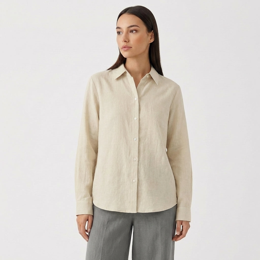 Rivaclo | Women's Long Sleeve Button-Up Shirt – Modern Look