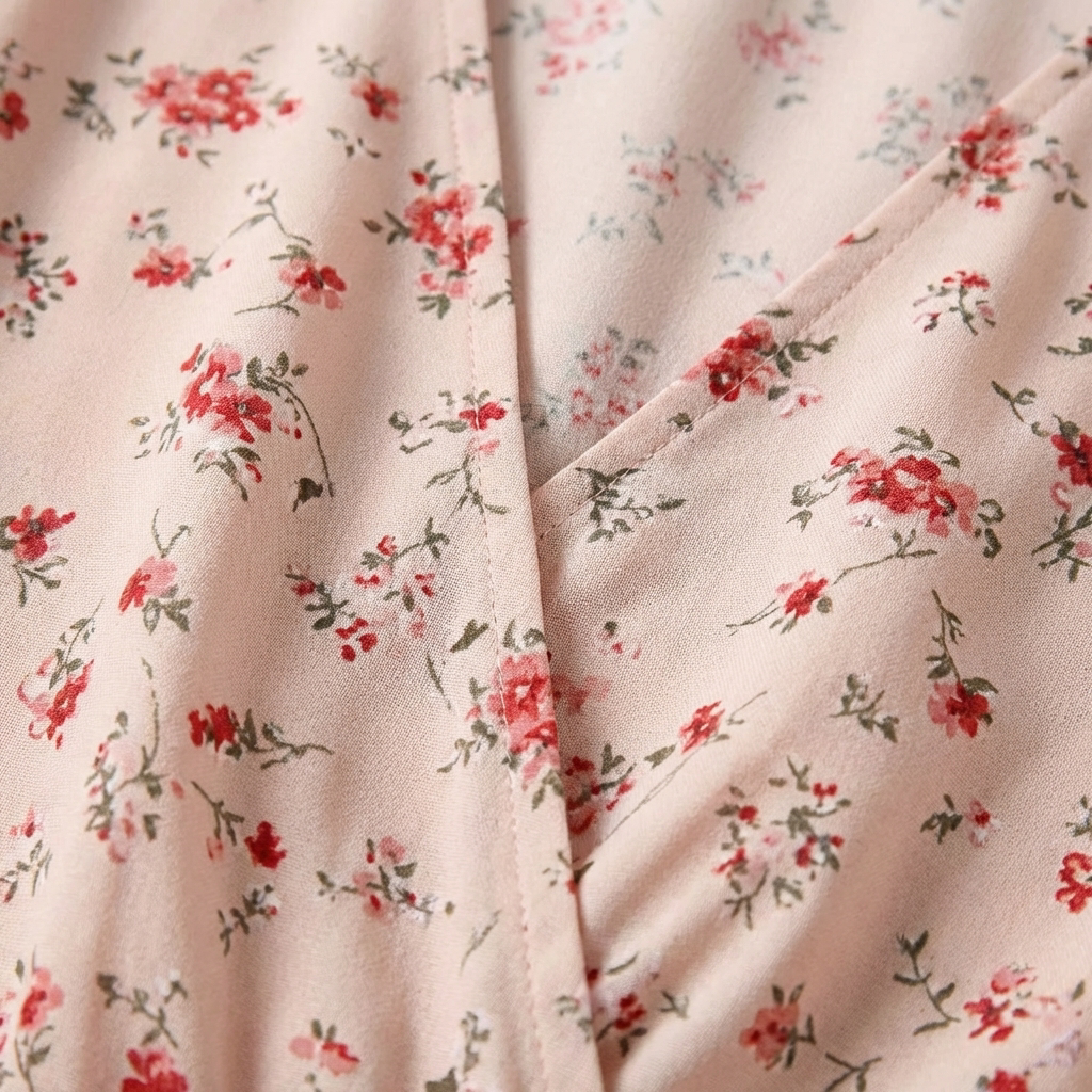 Rivaclo | Femme Robe Florale Taille Nouée – Style Midi à Col V