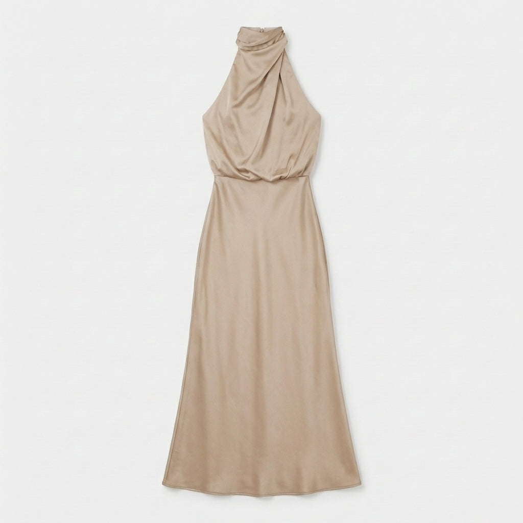 Rivaclo | Femme Robe Sans Manches Col Haut – Silhouette Maxi