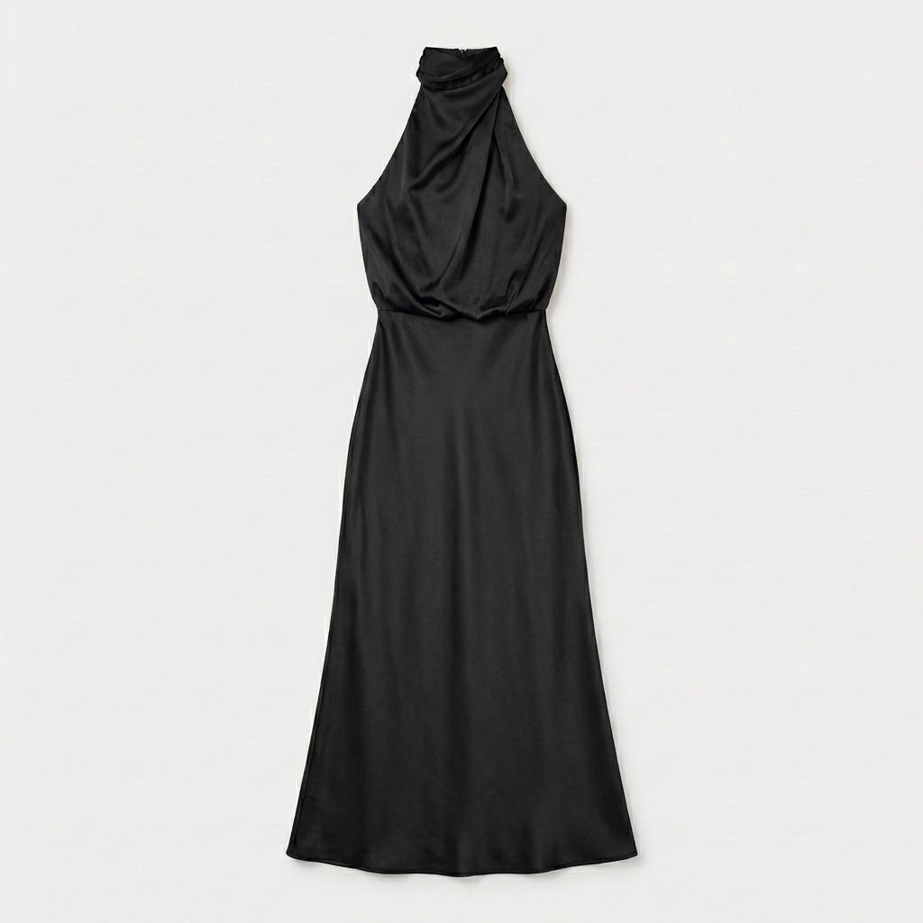 Rivaclo | Femme Robe Sans Manches Col Haut – Silhouette Maxi