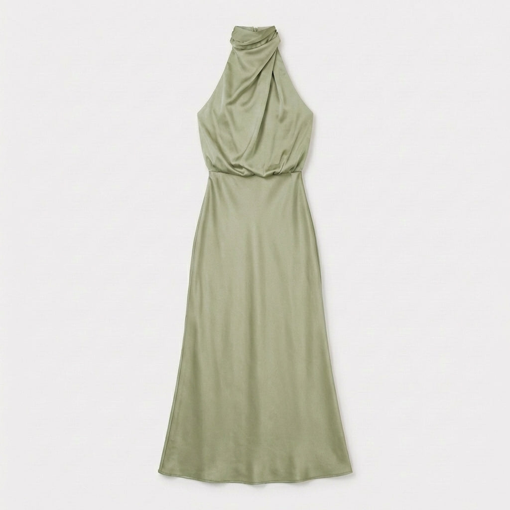 Rivaclo | Femme Robe Sans Manches Col Haut – Silhouette Maxi