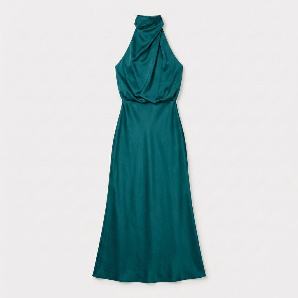 Rivaclo | Femme Robe Sans Manches Col Haut – Silhouette Maxi