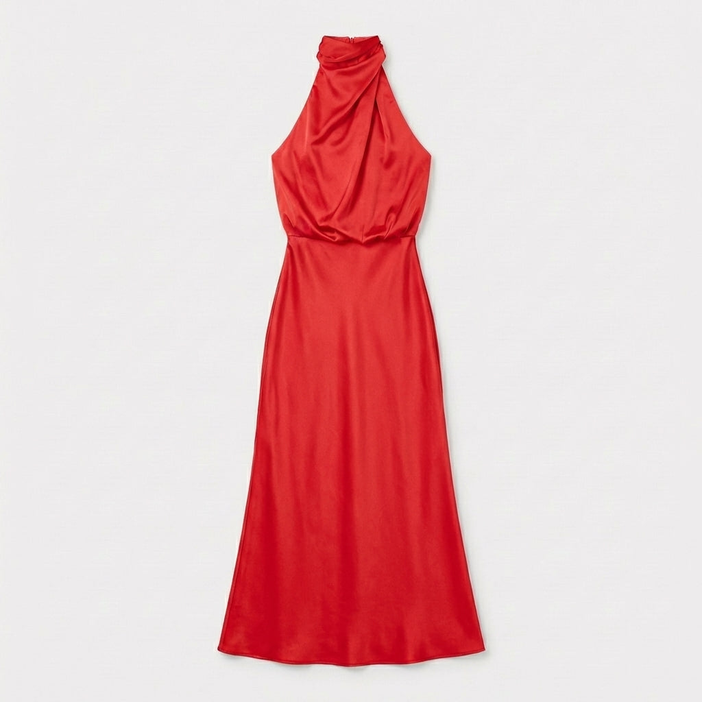 Rivaclo | Femme Robe Sans Manches Col Haut – Silhouette Maxi