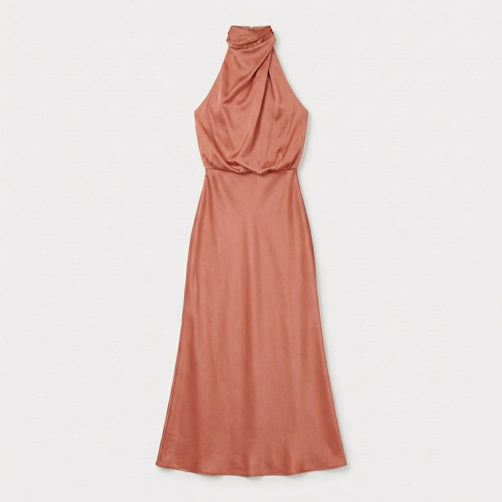 Rivaclo | Femme Robe Sans Manches Col Haut – Silhouette Maxi